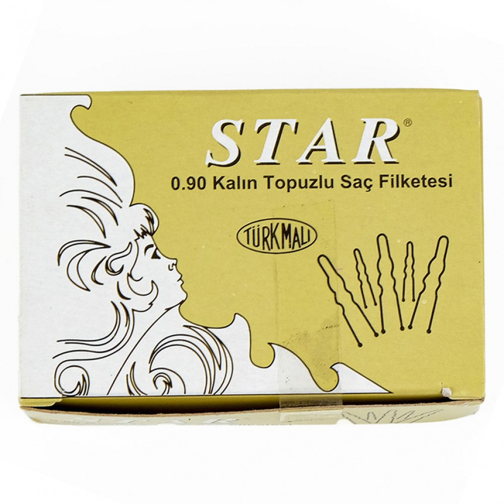 STAR 0.90 Dicke Haarnadeln mit Kugel – Profi Hochstecknadeln, 150 Stk.