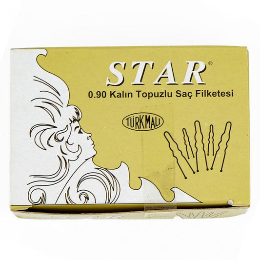 STAR 0.90 Dicke Haarnadeln mit Kugel – Profi Hochstecknadeln, 150 Stk.